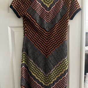 Multicolor Chevron Pattern Dress by Missoni